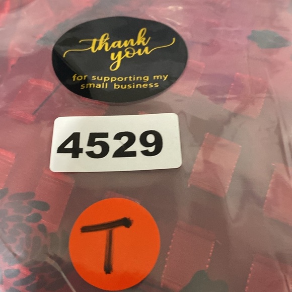 Notations Red Black Floral Romantic Academia Sheer Bell Sleeve Blouse Size M - Picture 12 of 12